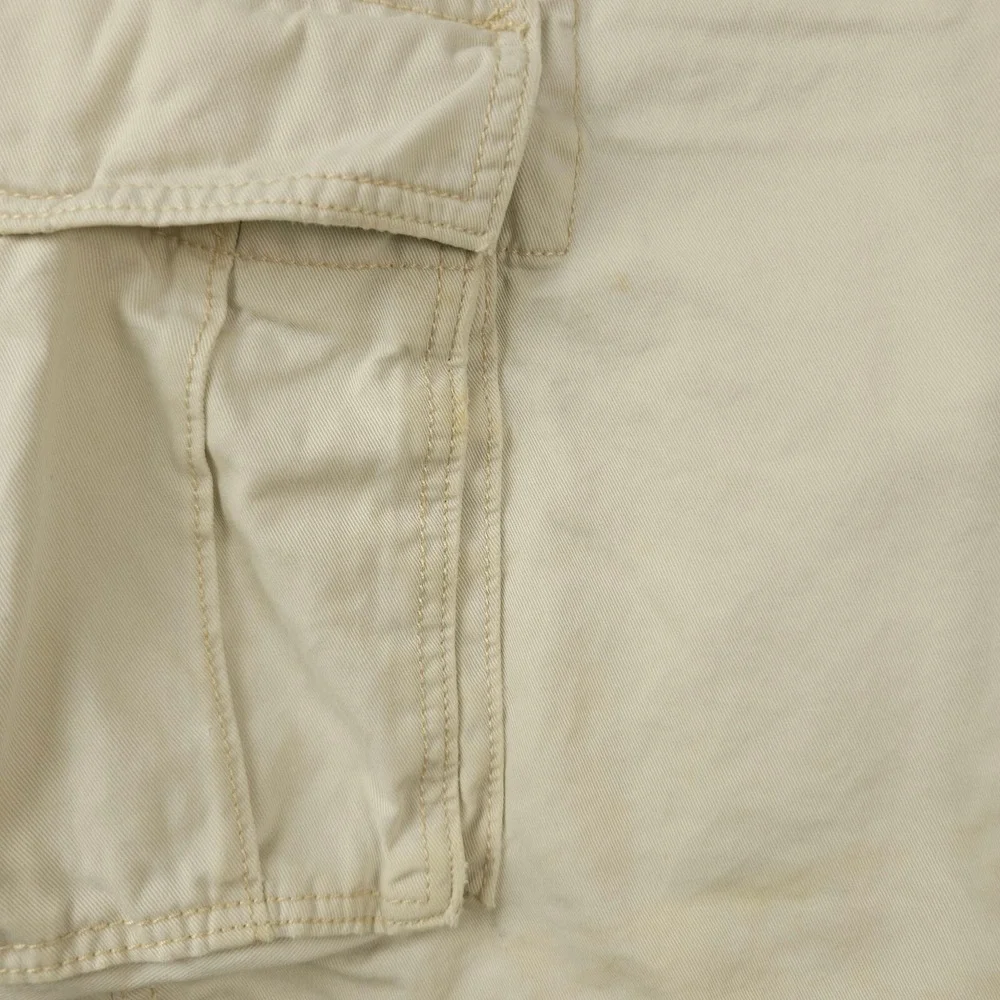 Levis Shorts Mens 38 Khaki Cargo Distressed Stained Workwear Utility Baggy Skate